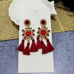 گوشواره اویز دار قلب