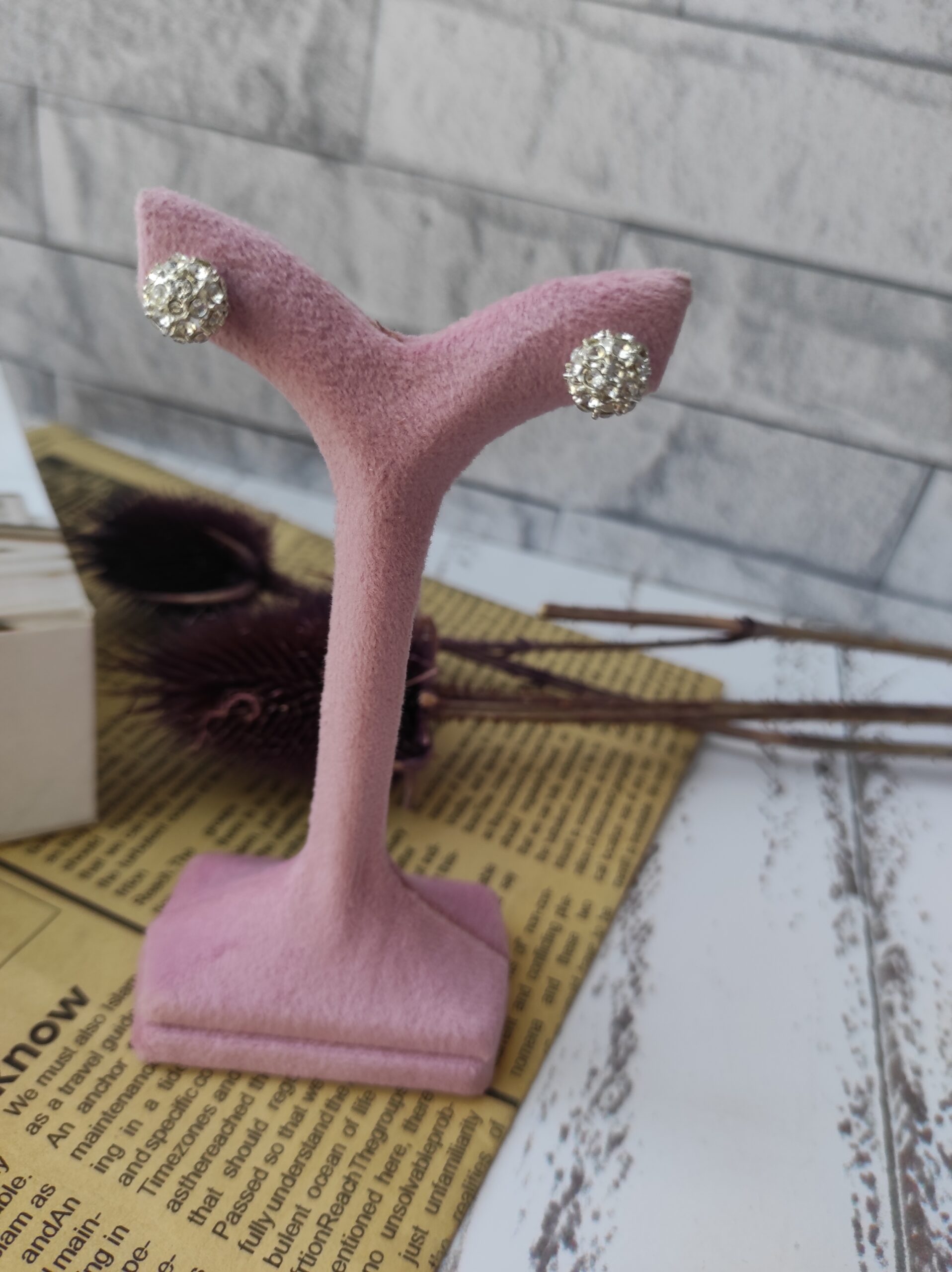 گوشواره گوی نگین دار - Image 3